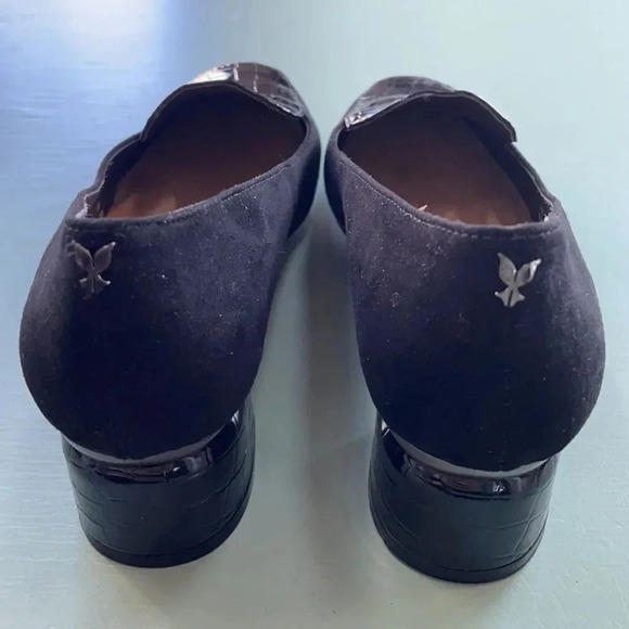 J. Renee Ballanca block heel pumps, patent & suede. Black NWOT women’s size 9 - Picture 7 of 14